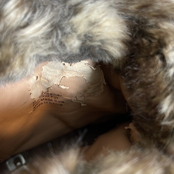 JOE’S JEANS DONOVAN LEATHER FAUX FUR LACE UP WINTER SNOW BOOT - Picture 16 of 16